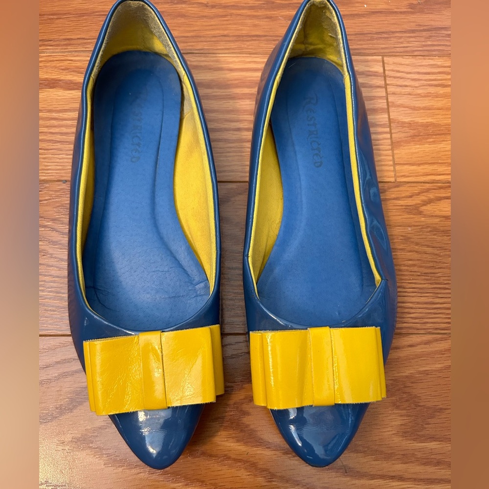 Restricted Nectarine Blue Flats